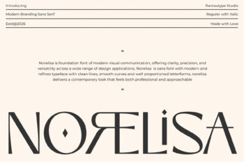 Norelisa Modern Branding Sans Font