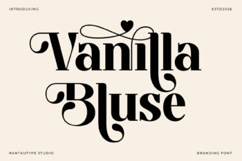 Vanilla Bluse Branding Serif Font