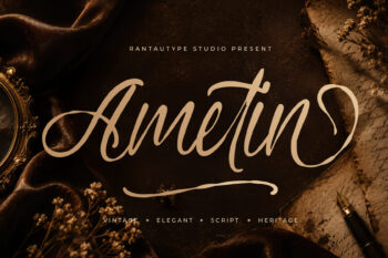 Ametin Heritage Script Font
