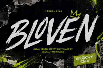 Bloven Urban Brush Font