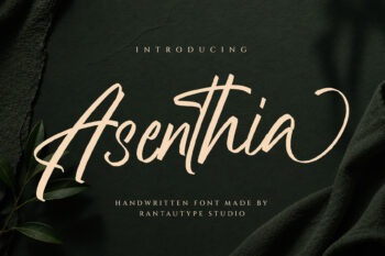 Asenthia Handwritten Font