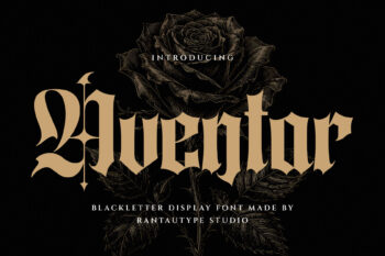 Aventar Blackletter Display Font