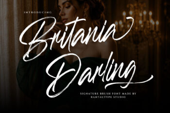 Britania Darling Elegant Brush Font