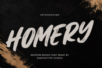 Homery Modern Brush Font