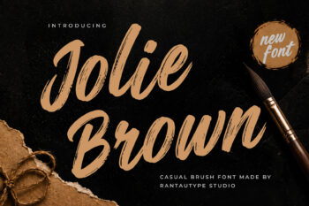 Jolie Brown Casual Brush Font