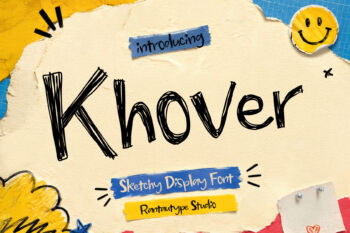 Khover Sketchy Display Font