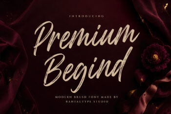 Premium Begind Modern Brush Font