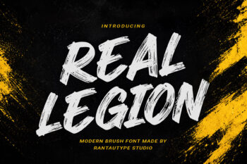 Real Legion Modern Brush Font