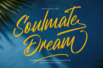 Soulmate Dream Modern Handwritten Font