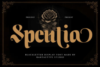 Spentia Display Blackletter Font