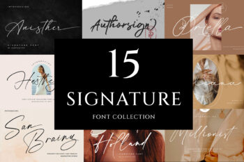 Signature Font Bundle Vol. 1