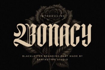 Bonacy Blackletter Branding Font