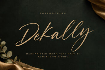 Dekally Handwritten Brush Font