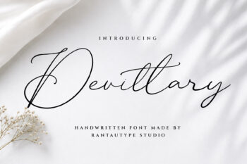 Devittary Handwritten Font