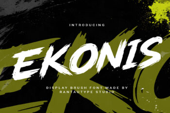 Ekonis Display Brush Font