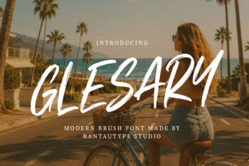 Glesary Modern Brush Font