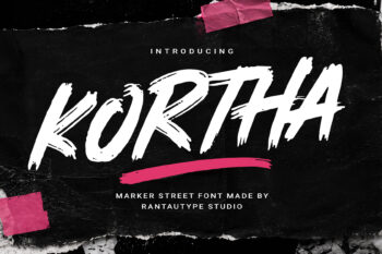 Kortha Marker Street Font