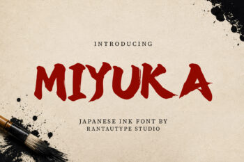 Miyuka Japanese Ink Font