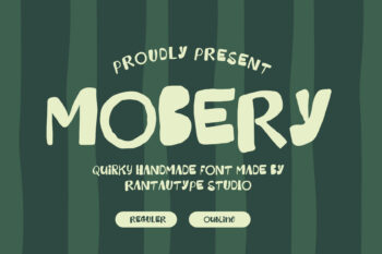 Mobery Quirky Handmade Font