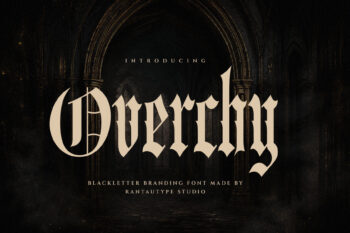 Overchy Blackletter Branding Font