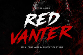 Red Vanter Brush Font
