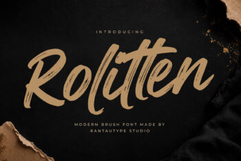 Rolitten Modern Brush Font