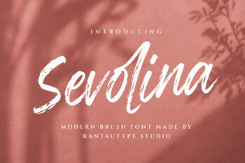 Sevolina Modern Brush Font
