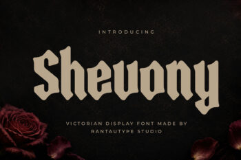 Shevony Victorian Display Font