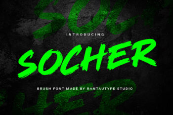 Socher Brush Font