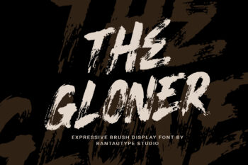The Gloner Expressive Brush Font