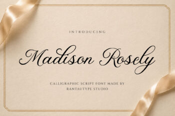Madison Rosely Calligraphic Script Font