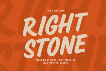 Right Stone Modern Handwritten Font