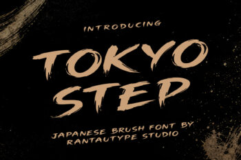 Tokyo Step Japanese Brush Font