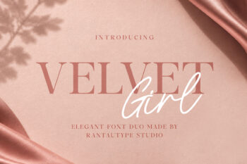 Velvet Girl Elegant Font Duo