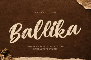 Ballika Modern Brush Font
