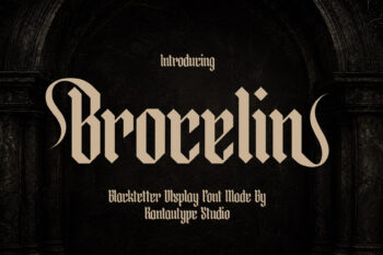 Brocelin Blackletter Display Font