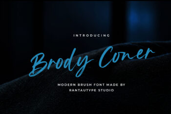 Brody Coner Modern Brush Font