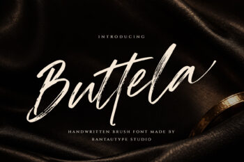 Buttela Handwritten Brush Font