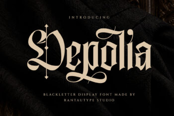Depolia Blackletter Display Font