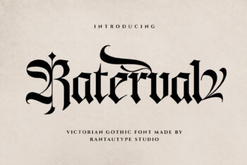 Raterval Victorian Gothic Font