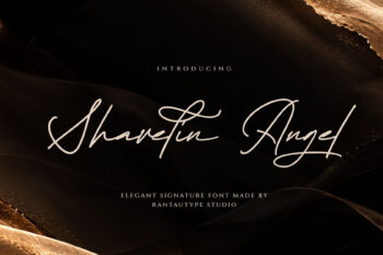 Shavelin Angel Elegant Signature Font