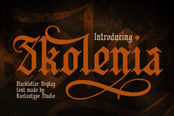Skolenia Blackletter Display Font